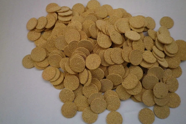 Disk Shape Bronze Powder Sintered Disc Filter