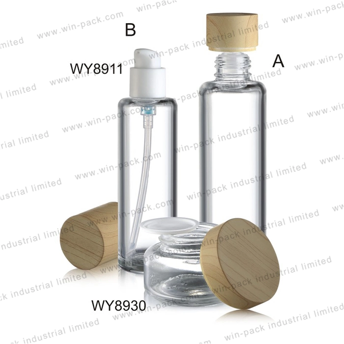 Cosmetic Glass Bottle Manufacturers 30ml 60ml 80ml 120ml White Glass Cosmetic Lotion Bottle