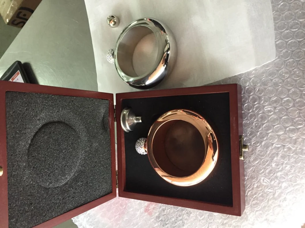 3.5oz 304stainless Steel Bracelet Hip Flask with Funnel Set Wholesale