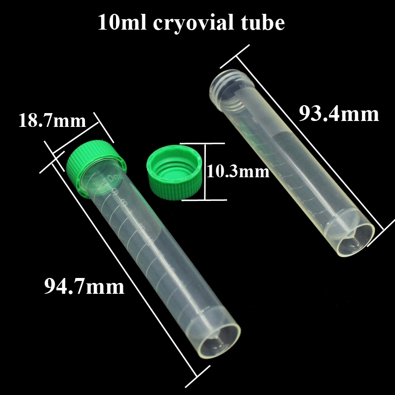 Lab Consumables Sterilized Freezing Tube Cryo 10ml Cryo Tubes