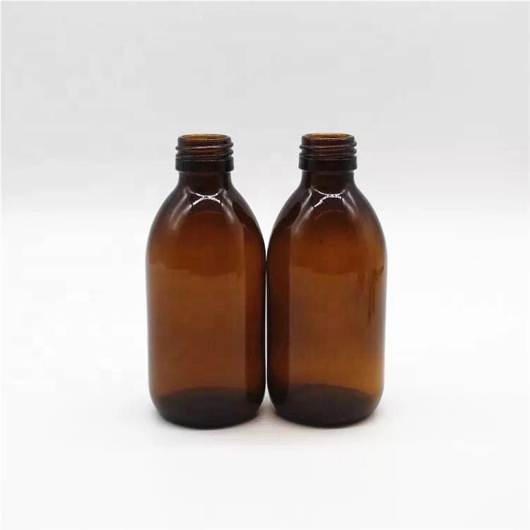 30ml 60ml 100ml 125ml 150ml 200ml Amber Glass Pharmaceutical Grade Bottles, Amber Syrup Medicine Glass Bottle