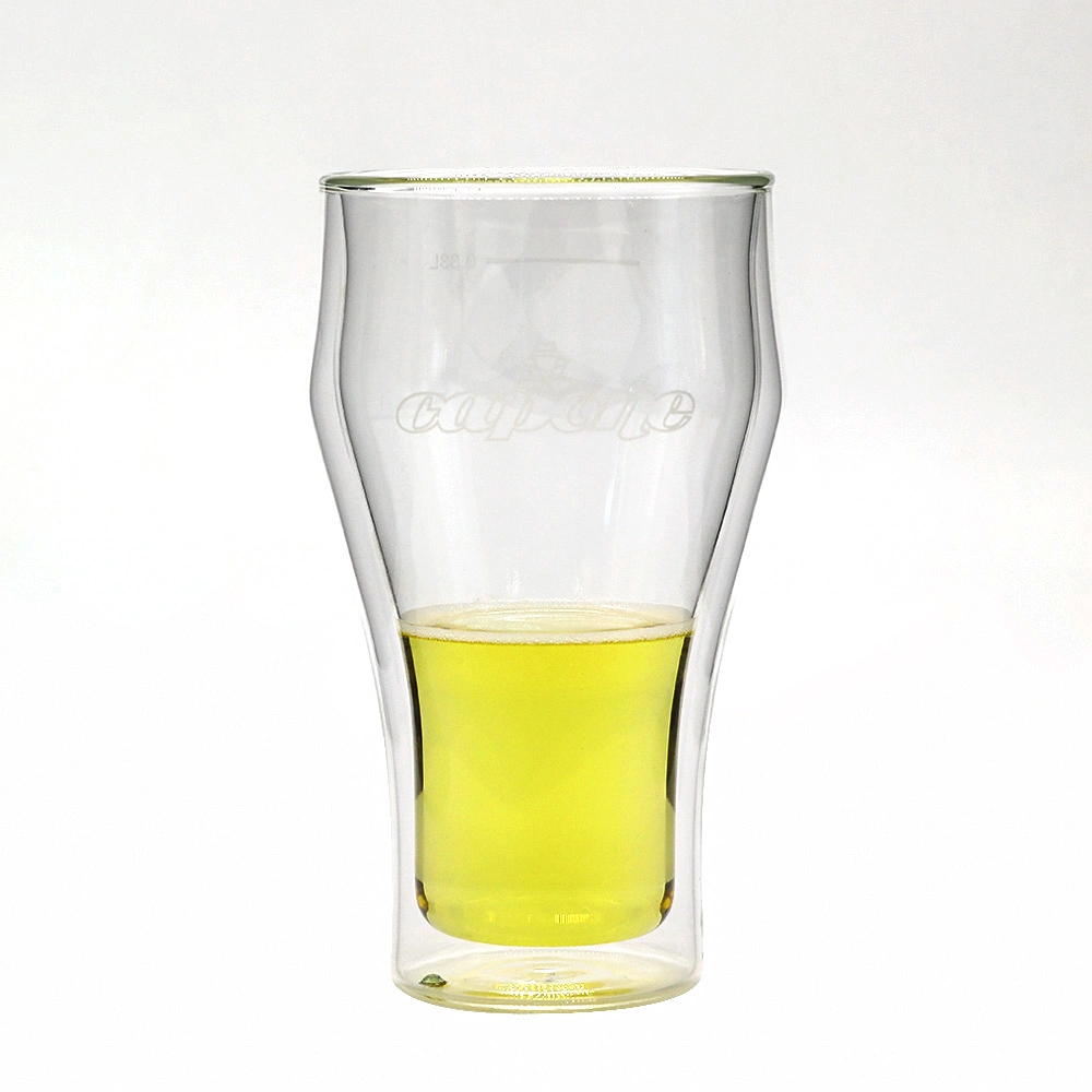 High Borosilicate Beer Cup Juice Cup Double Wall Glass Cup Glassware