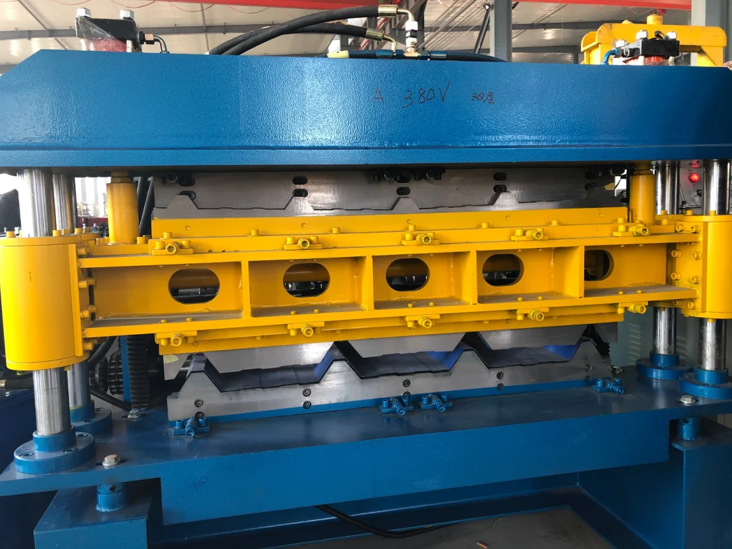 China Double Layer Color Steel Roll Forming Making Machine for Roof and Wall Panel Low Price