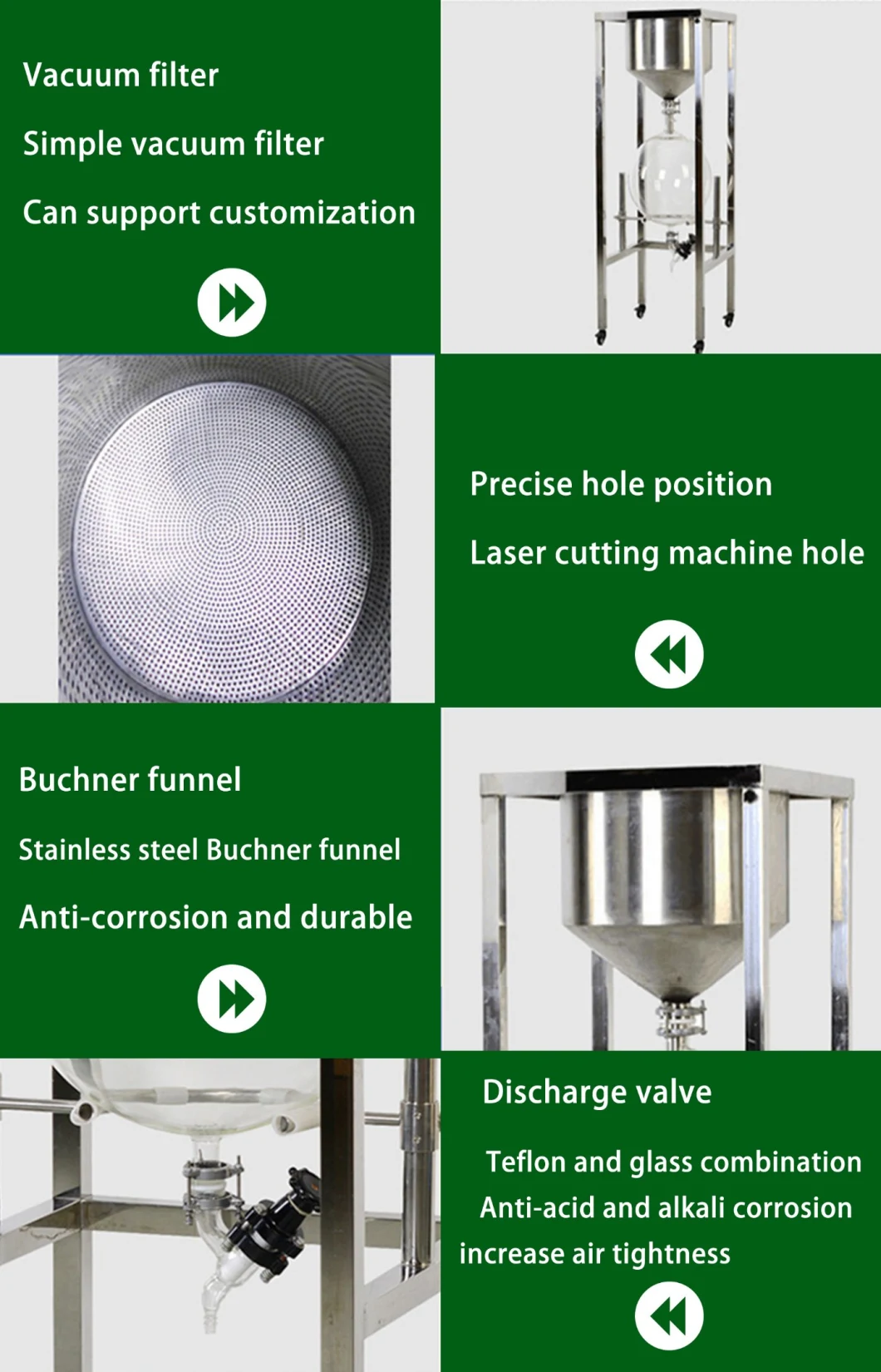 Professtional Vacuum Filer Apparatus with Buchner Funnel