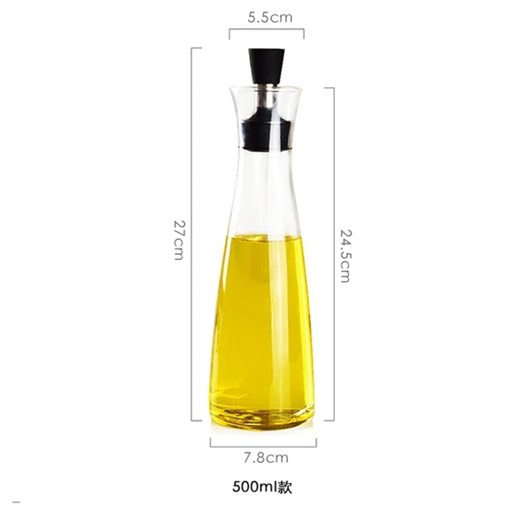 Hot Sale 300ml/500ml Borosilicate Glass Oil Bottle Glass Bottle Glass Oil Pot Kitchenware