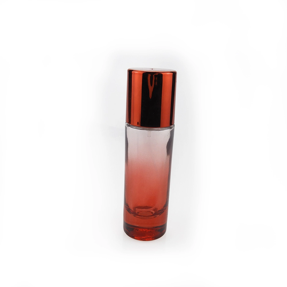 Wholesale Top Quality 30ml Polishing Glass Bottles Designer Perfume Glass Bottle with Red Cap