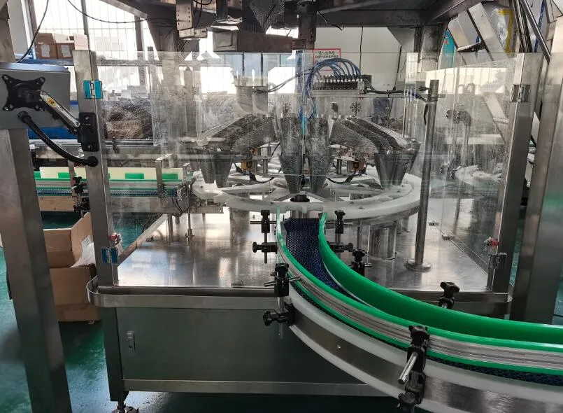 Wholesale Granular Candy Automatic Weighing Bottling Capping Food Packaging Machine