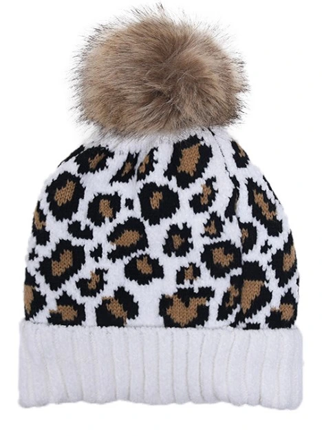 Lady's Winter Knitted Graduated Color Autumn Warm for Women Fashion Casual Beanie Cap Hat