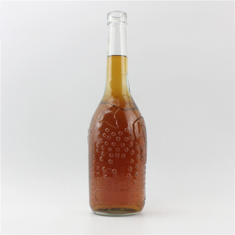 Factory Price Bottle Packaging Flat Shape Wine Bottles Glass Spirit Bottle