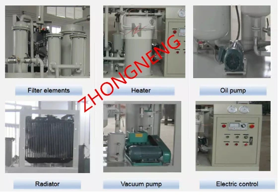 Zhongneng Brand Mobile Vacuum Turbine Used Oil Filter Machine Vacuum Oil Purifier Lubricating Oil Recycling Plant