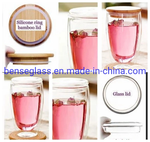 Wholesale Mouth-Blown Borosilicate Double Wall Glass Coffee Cup Tea Cup