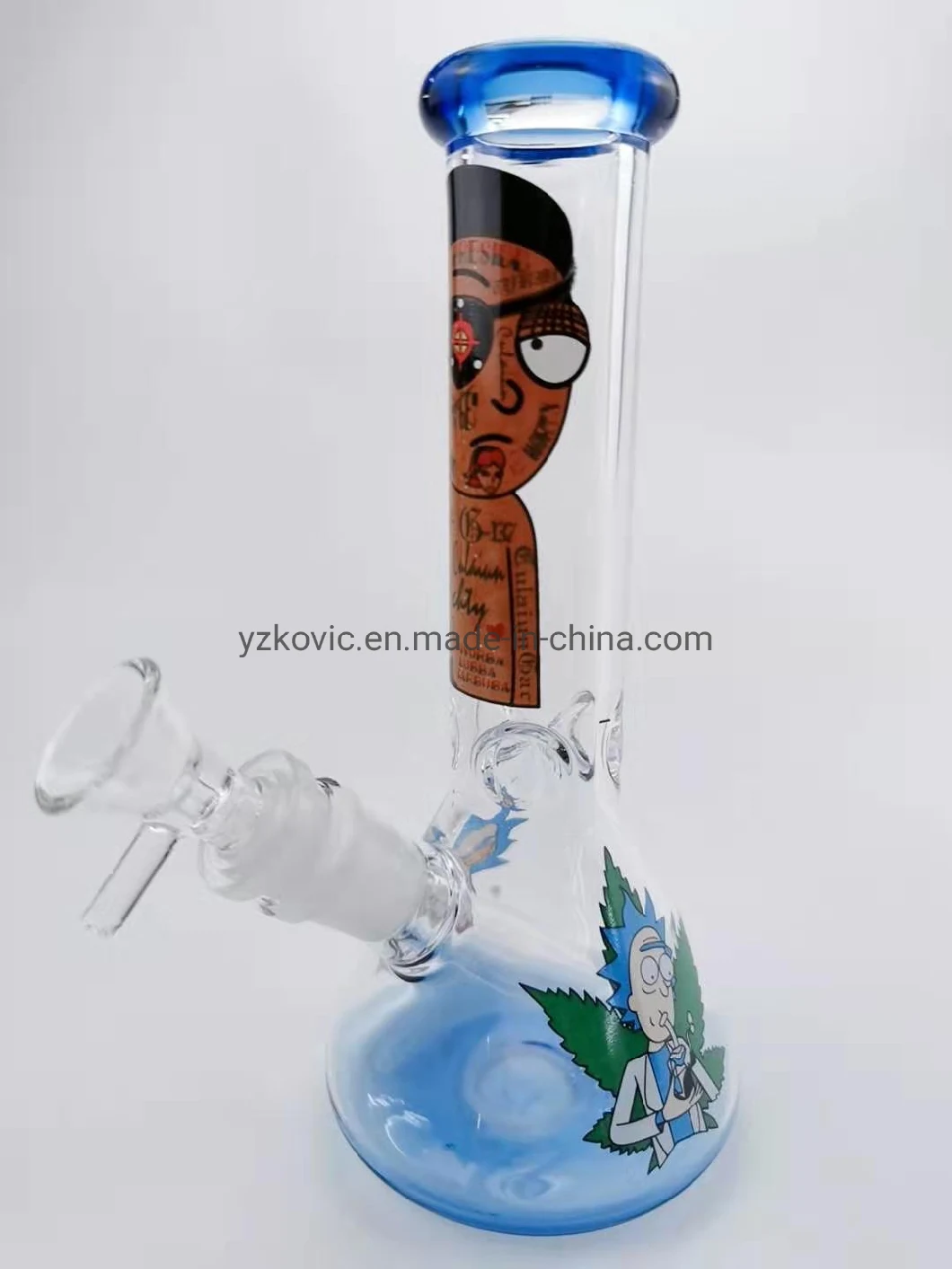 New Design Glass Water Pipe Glass Beaker Pipe 14mm Include Bowl with Wholesale Price