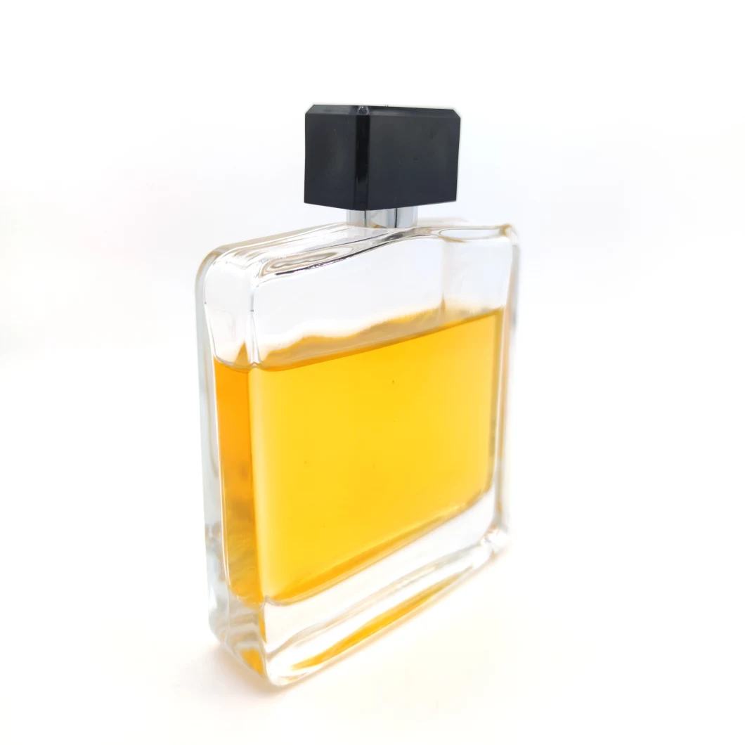 120ml Wide Flat Blank Glass Perfume Bottle Perfume Dispenser Mister Bottles Retro Perfume Bottle with Stopper