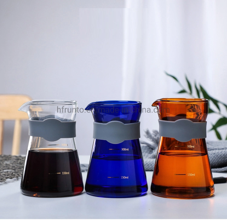 High Borosilicate Glass Coffee Sharing Pot Set Personalized Glass Coffee Pot