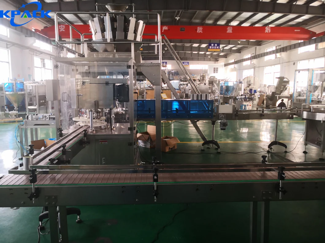 Sauced Pickles Food Automatic Weighing Glass Bottling Capping Packaging Machine