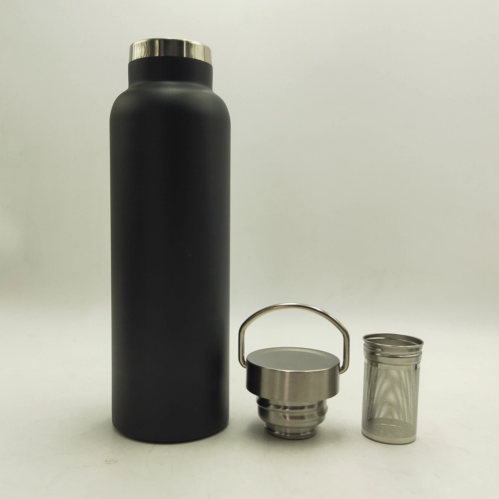 600ml Double Wall Stainless Steel Narrow Mouth Tea Infuser Vacuum Flask