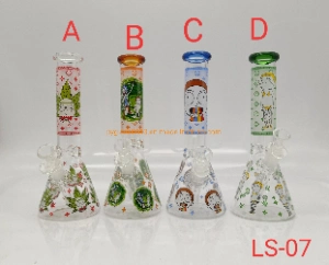 Borosilicate Colorful Thick Base Glass Beaker Water Pipe 14mm Female Joint