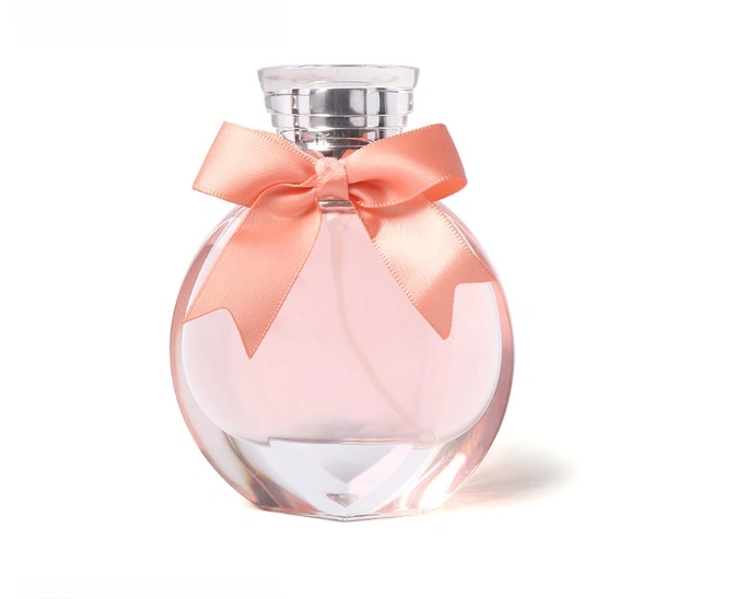 Popular Thick-Bottomed Glass Container Round High White Glass Empty Bottle Cute Little Tie Bottle Cosmetics Perfume Bottle