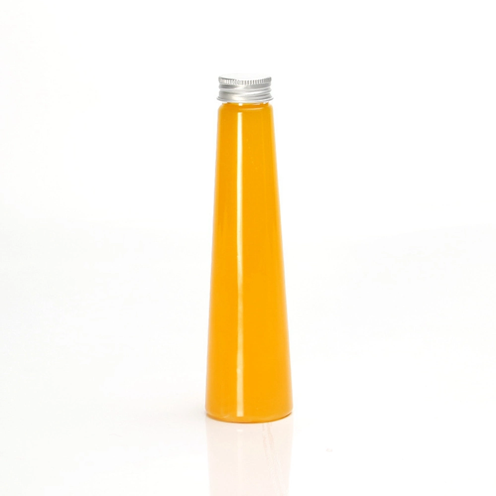 300ml, 250ml, 200ml Beverage Juice Cone Shape Glass Bottle