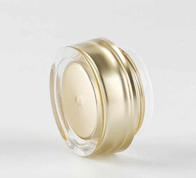 15g 30g 50g Acrylic Gold Color Cone Shape Cream Jar