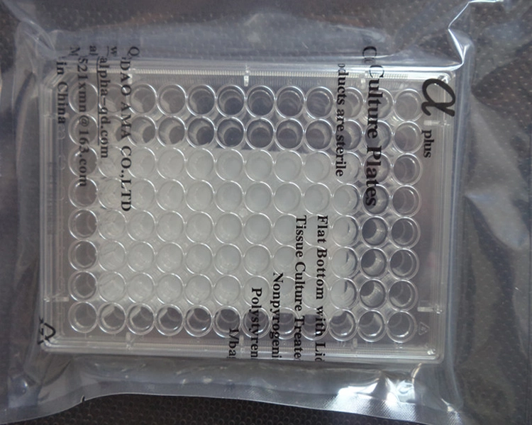 Lab Disposable Plastic Sterile Hot Tissue Culture Container Cell Culture Plate with 96 Well