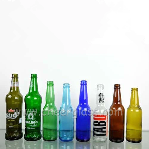 High Quality Large Capacity 330ml Custom Glass Bottle Amber/Blue/Clear Empty Bottle for Beer