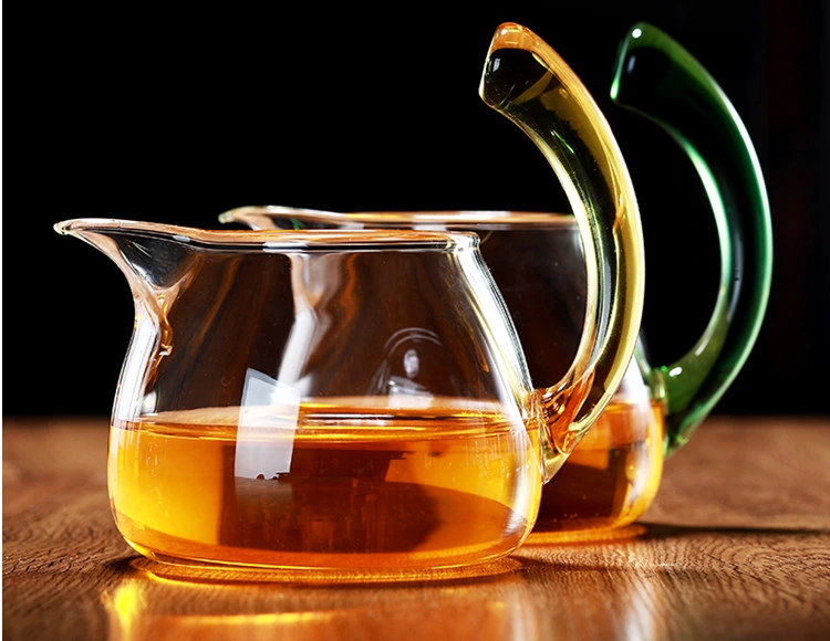 2020 New Design Fancy Mini Tea Set Heat Resistant 350ml Custom Glass Tea Pot with Handle