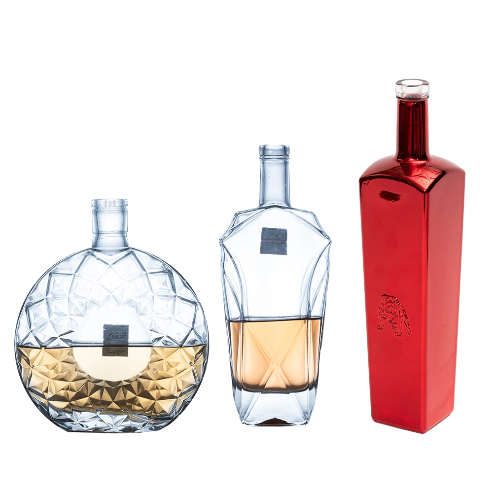 Hot Selling Flat Xo Liquor Glass Whisky Bottle 100ml Glass Bottle with Cap