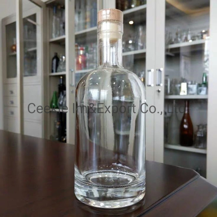 Clear Frosted Wine Bottle Liquid Bottle Vodka Glass Bottle Glassware Kitchenware