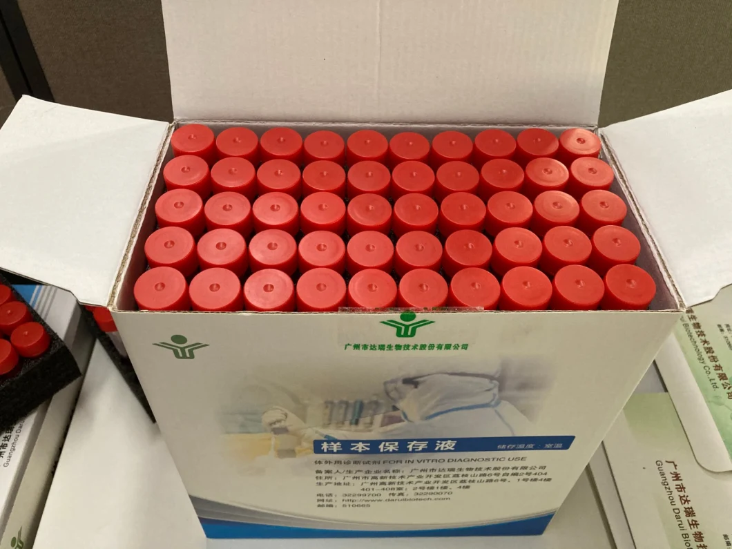 Sampling Tube Disposable Sterile Swab 10ml Virus Sampling Tube with 3ml Inactivated/Non-Inactivated Preservation Solution