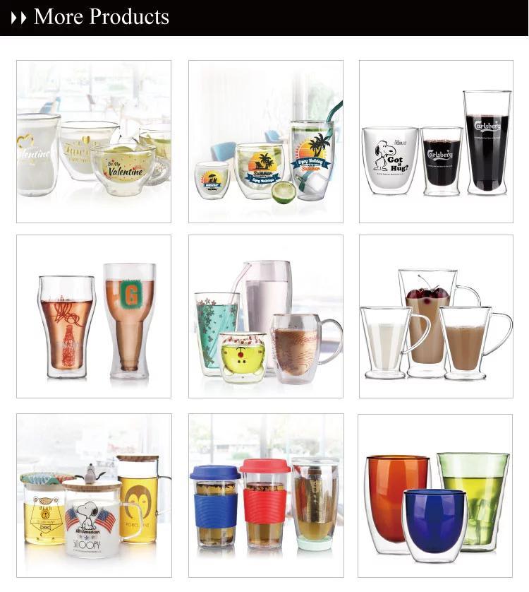 301-400ml Sessile Nordic Glass Coffee Mugs Wholesale Slim Coffee Mug