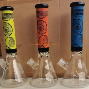 Borosilicate Colorful Thick Base Glass Beaker Water Pipe 14mm Female Joint