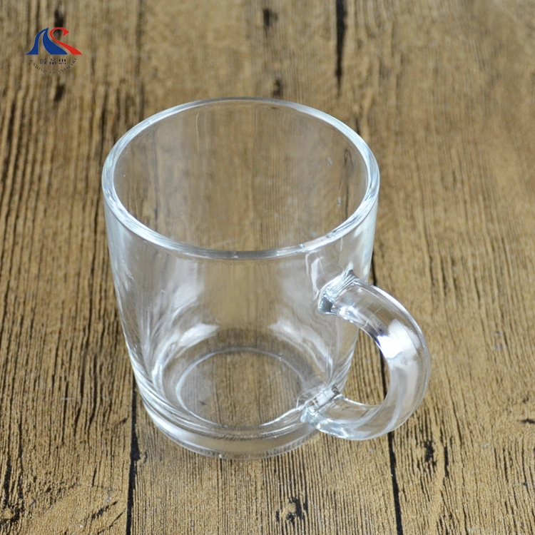 Clear Dinnerware Juice Cup with Handle 400ml Glass Mug for Coffee