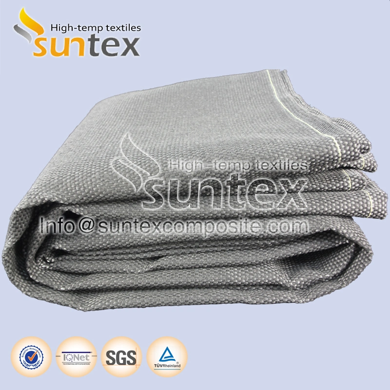 High Temperature Resistant Graphite Coated Glass Cloth Abrasion Resistant Cloth for Welding Curtains & Covers