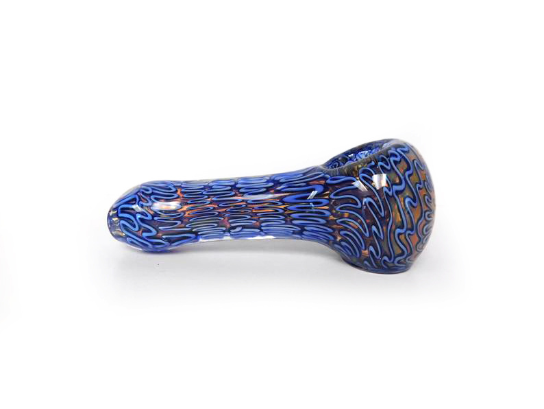 Pink and Blue Glass Water Pipe Hookah Glass Smoking Accessories Glass Beaker Pipe