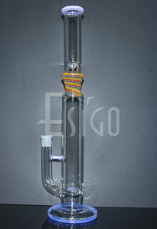 Esigo High-End Wholesale Straight Tube Smoking Glass Water Pipe