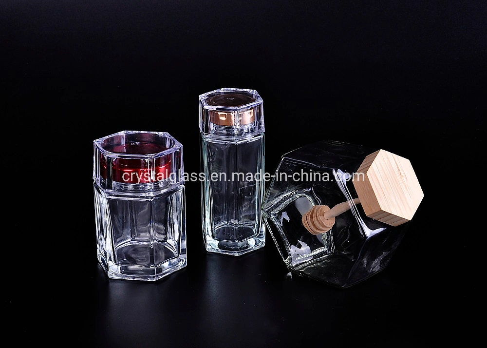 100ml/200ml/250ml Flat Square Glass Beverage Flask Bottles with Screw Cap