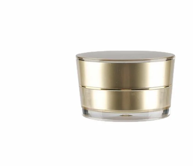 15g 30g 50g Acrylic Gold Color Cone Shape Cream Jar