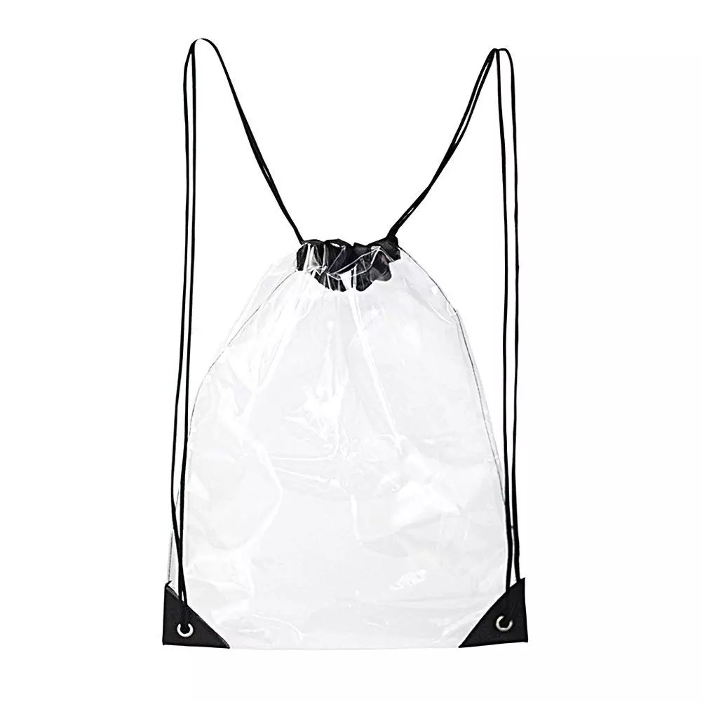 Clear Drawstring Backpack - Clear Stadium Drawstring Bag Waterproof Clear Bags Backpacks