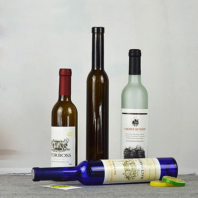 Glassware/Glass Bottle/Red Wine Bottle/Icewine Bottle with Label 200ml/375ml/500ml