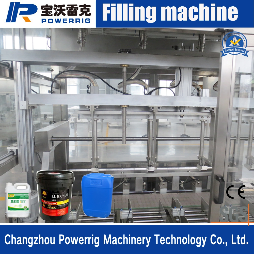 Automatic Weighing Type Bottle Pail Oil Paint Filling Capping Machine Weigh Filler