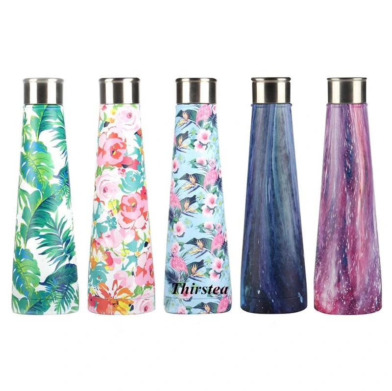 2ND Generation Cola Shape Flask Conical Shape Stainless Steel Vacuum Insulation Thermos Flask with Multiple Colors