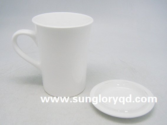 12oz Funnel-Shaped Porcelain Mug of Mkb098