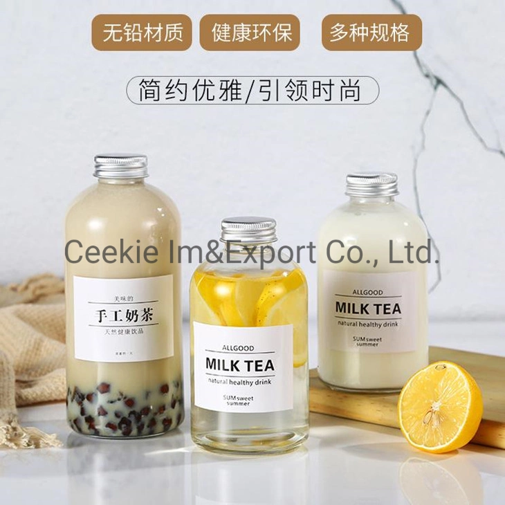 Coffee Mug Water Bottle Beverage Glass Bottle Cold Tea Bottle Milk Tea Glass Bottle Glassware