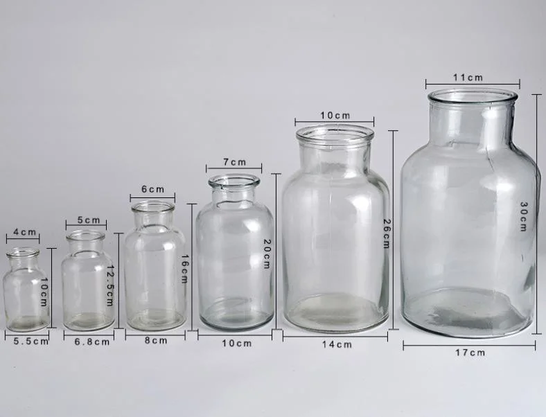 Lab Chemical Glassware Glass Reagent Bottle with Wide Mouth