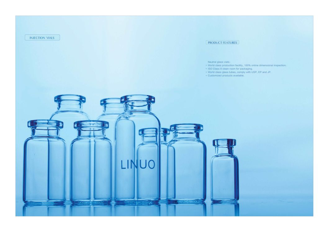 Low Borosilicate Straight Mouth Medical Glass Bottle