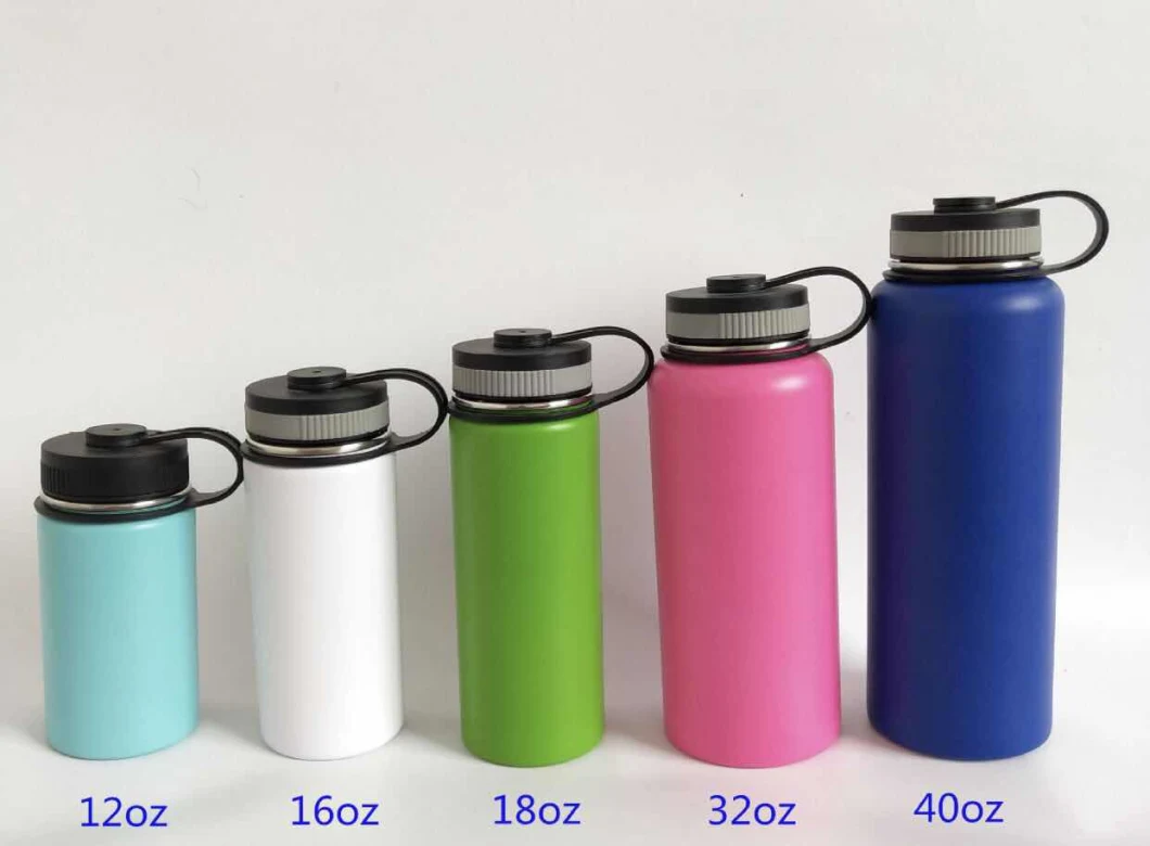 18oz 32oz 40oz Flask Easy Drinking Cap Stainless Steel Lid Plastic Lid
