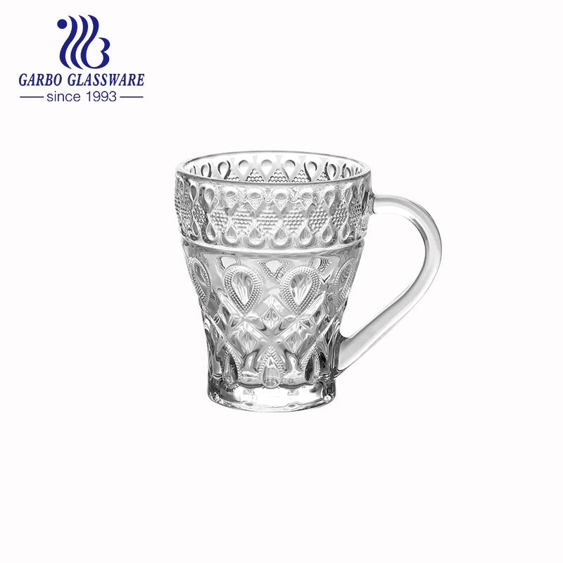 6oz Glass Drinkin Mug Glass Coffee Mug Breakfast Mug GB090206kq
