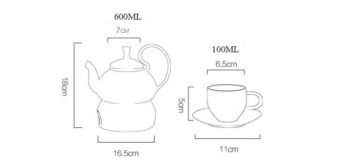 Porcelain Teapot Set Porcelain Dinner Tea Set Fine Porcelain Coffee Pot Set