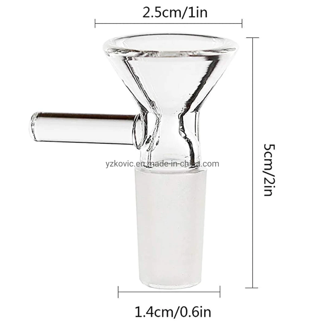14mm Handmade Glass Funnel Bowl Adapter Water Pipe Accessory